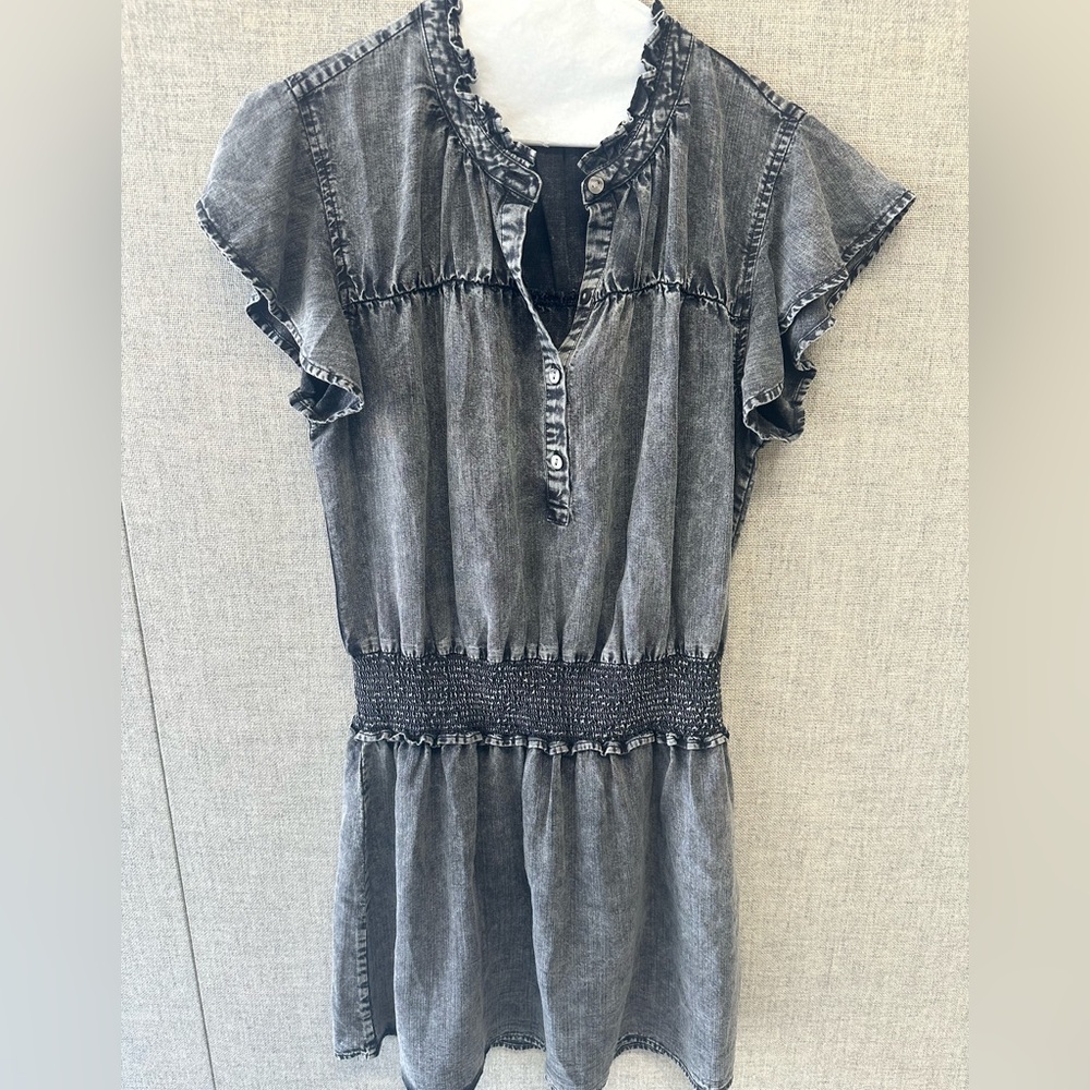 Rails mini dress. Size small. Black wash denim
